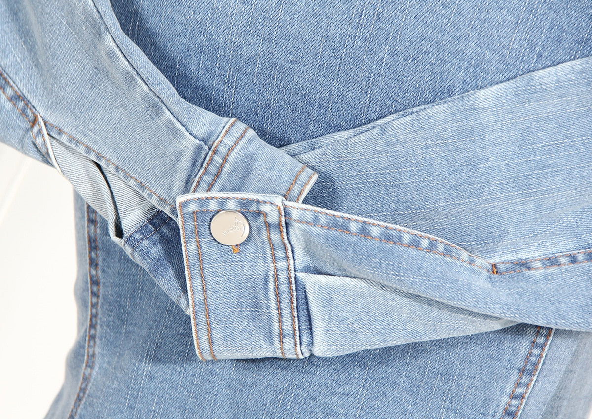 Twist  Denim Top - ShopEbonyMonique