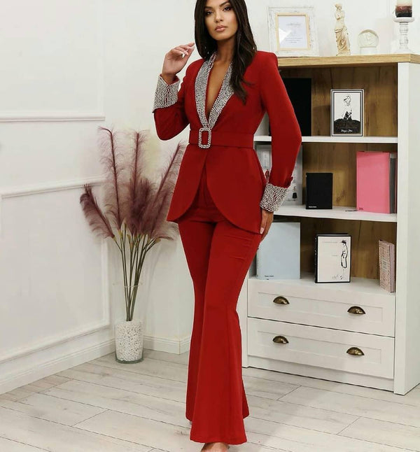 EM Diamonds Pant Suit - ShopEbonyMonique