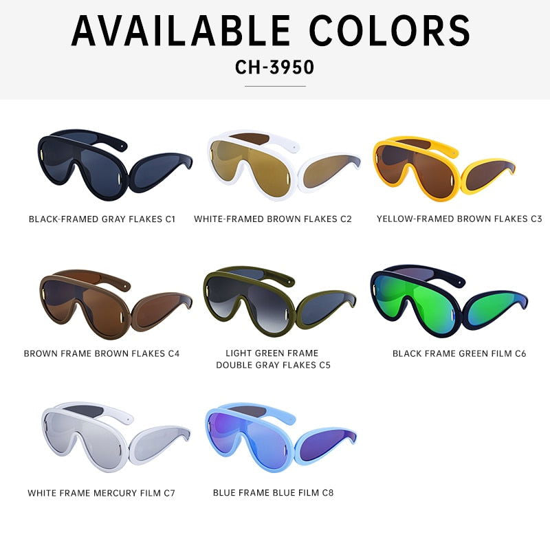Wave Mask Sunglasses - ShopEbonyMonique