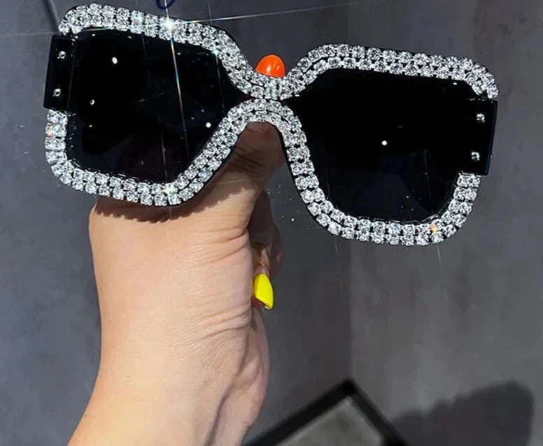 WoW Bling Oversized Sunglasses - ShopEbonyMonique