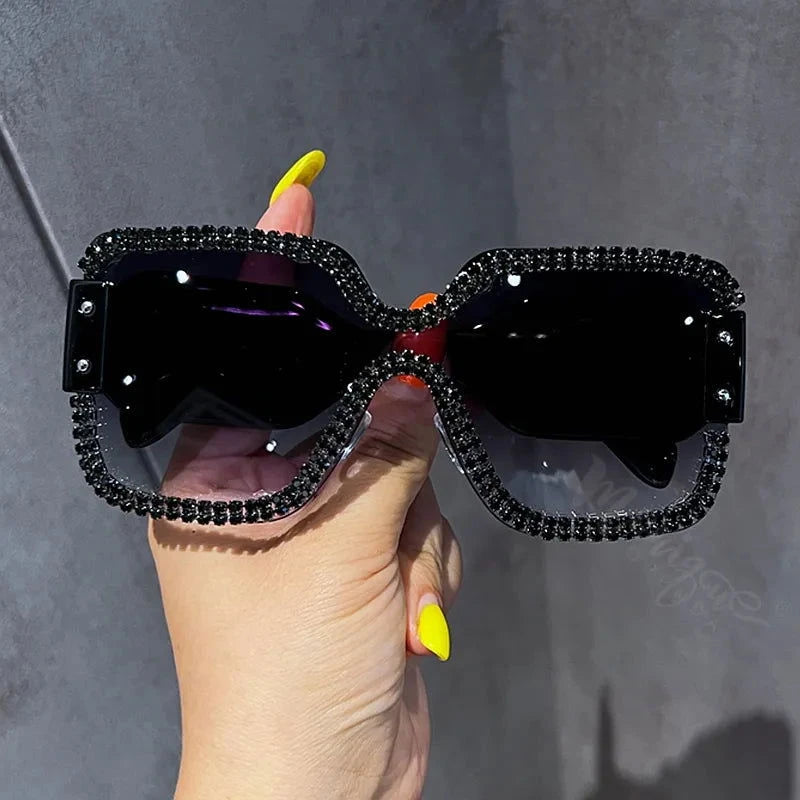WoW Bling Oversized Sunglasses - ShopEbonyMonique